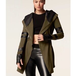 Blanc Noir Olive and‎ Black Utility Jacket